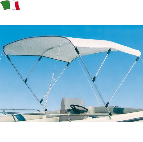 LUXUS-BIMINI-TOP "MADE IN ITALY" - 3 BÖGEN AUS ALUMINIUM