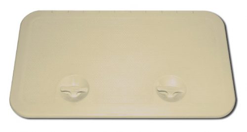 Staufachdeckel mit zwei Riegeln ABS beige 355x603 mm