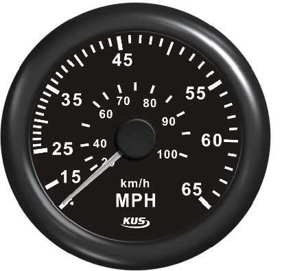 Tachometer KUS 35 MPH schwarzes