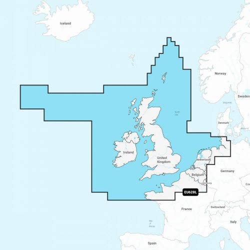 Navionics Platinum+ Großbritannien, Irland und die Niederlande (EU628L)