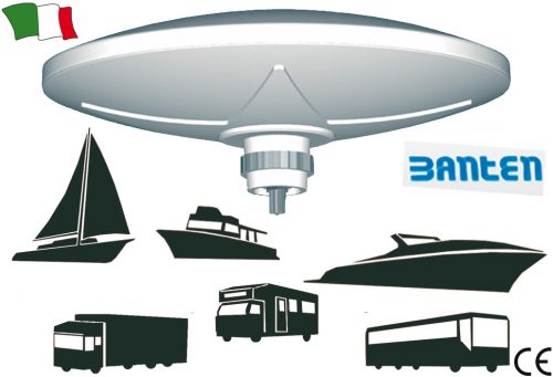 ANGESCHLOSSENE DIGITALE UND ANALOGE FERNSEHANTENNE