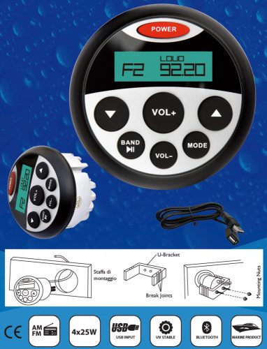 BLUETOOTH BT08 AM/FM, MP3 UND USB EMPFÄNGER