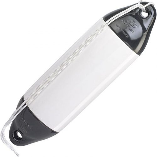 Fender Plastimo 15 x 61 cm weiß mit schwarzem Ende