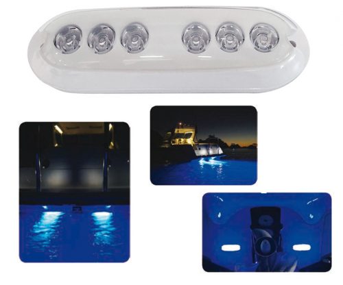 UNTERWASSER-6-LED-IP68-LAMPE FÜR FAHRT