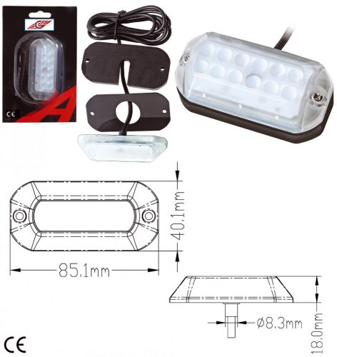 UNTERWASSER 12-LED IP68 LICHT