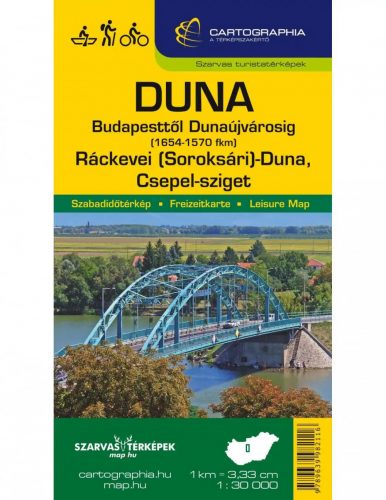 Buch, Wasserkarte Donau Budapest-Dunaújváros (UNGARN)