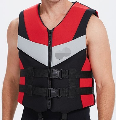 Schwimmweste Neopren Farfalla rot-schwarz XL