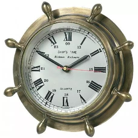 Kupferlenkrad mit Uhr